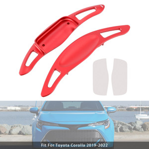 2023 Toyota Crown Carbon Look Steering Wheel Paddle Shifter Extension Aluminium Red Generic