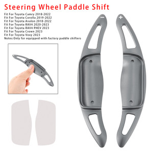 2023 Toyota RAV4 PHEV Carbon Look Steering Wheel Paddle Shifter Extension Aluminium Grey Generic