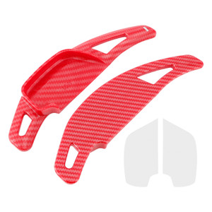 2014-2018 Toyota Ralink Steering Wheel Paddle Shifter Extension Carbon Fiber Red Look Generic