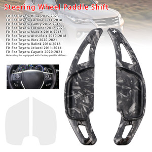 2012-2016 Toyota Camry Steering Wheel Paddle Shifter Extension Black Forged Pattern Generic