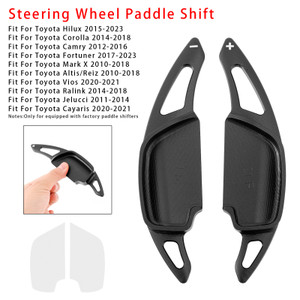 2012-2016 Toyota Camry Steering Wheel Paddle Shifter Extension Aluminium Black Generic