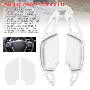 2014-2018 Toyota Corolla Steering Wheel Paddle Shifter Extension Aluminium Silver Generic