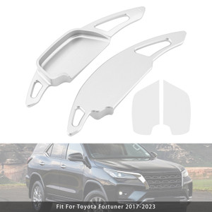 2017-2023 Toyota Fortuner Steering Wheel Paddle Shifter Extension Aluminium Silver Generic