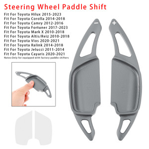 2017-2023 Toyota Fortuner Steering Wheel Paddle Shifter Extension Aluminium Grey Generic