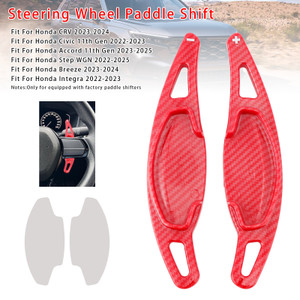 2022-2023 Honda Integra Steering Wheel Paddle Shifter Extension Carbon Fiber Red Look Generic