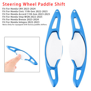 2023-2025 Honda Accord 11th Gen Steering Wheel Paddle Shifter Extension Aluminium Blue Generic