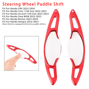 2023-2024 Honda CRV Steering Wheel Paddle Shifter Extension Aluminium Red Generic