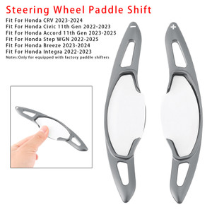 2022-2023 Honda Integra Steering Wheel Paddle Shifter Extension Aluminium Grey Generic