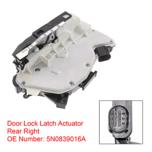 2011-2015 Skoda Fabia Door Lock Latch Actuator Rear Right 5N0839016A Generic