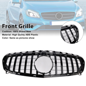 2013-2015 Mercedes-Benz A-CLASS W176 GTR Style Front Bumper Grille Without badge Generic