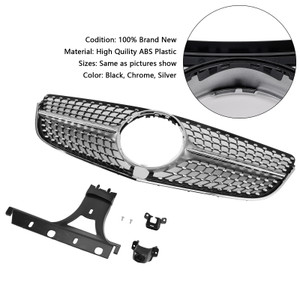 2014-2017 Mercedes Benz E-Class W207/ C207 Diamond Front Upper Grille With badge Generic
