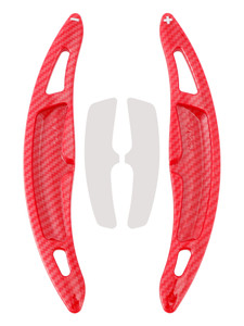 2015-2023 Porsche Cayenne Hybrid Wheel Paddle Shifter Extension Carbon Fiber Red Look Generic