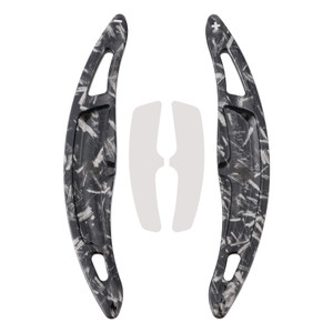2015-2023 Porsche Cayenne Steering Wheel Paddle Shifter Extension Black Forged Pattern Generic