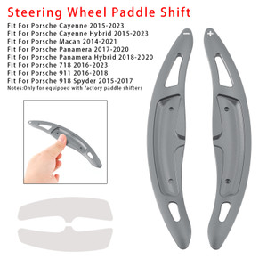 2015-2023 Porsche Cayenne Hybrid Wheel Paddle Shifter Extension Aluminium Grey Generic