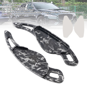 2013-2021 Jaguar F-PACE XE XEL XF XFL Steering Wheel Paddle Shifter Extension Black Forged Pattern Generic