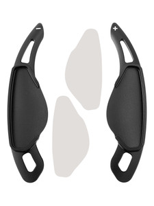 2016-2021 Discovery Sport Steering Wheel Paddle Shifter Extension Aluminium Black Generic