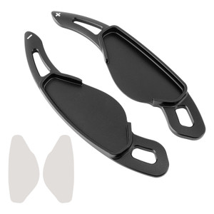 2013-2021 Jaguar F-PACE XE XEL XF XFL Steering Wheel Paddle Shifter Extension Aluminium Black Generic