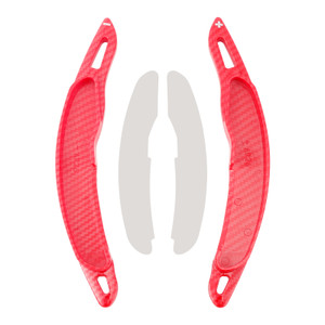 2013-2015 Mitsubishi ASX Steering Wheel Paddle Shifter Extension Carbon Fiber Red Look Generic