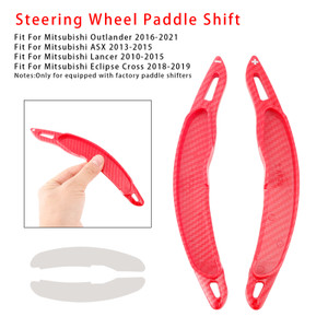 2018-2019 Mitsubishi Eclipse Cross Steering Wheel Paddle Shifter Extension Carbon Fiber Red Look Generic