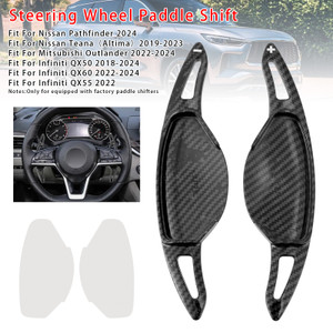 2019-2023 Nissan Teana（Altima) Steering Wheel Paddle Shifter Extension Carbon Fiber Black Look Generic