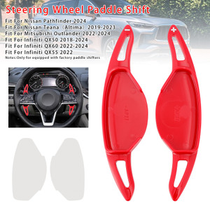 2018-2024 Infiniti QX50 Steering Wheel Paddle Shifter Extension Red Generic