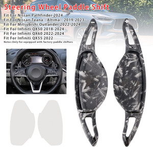 2024 Nissan Pathfinder Steering Wheel Paddle Shifter Extension Black Forged Pattern Generic