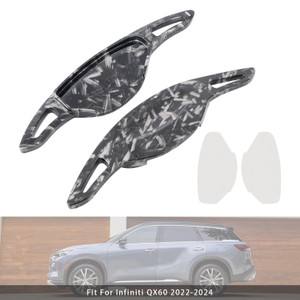 2018-2024 Infiniti QX50 Steering Wheel Paddle Shifter Extension Black Forged Pattern Generic