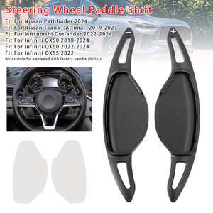 2022-2024 Mitsubishi Outlander Steering Wheel Paddle Shifter Extension Aluminium Black Generic