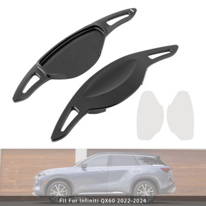 2018-2024 Infiniti QX50 Steering Wheel Paddle Shifter Extension Aluminium Black Generic