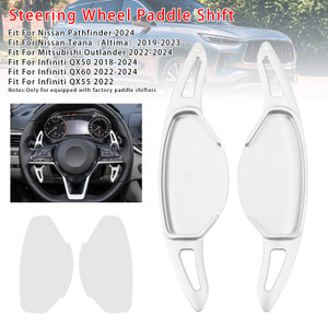 2022-2024 Mitsubishi Outlander Steering Wheel Paddle Shifter Extension Aluminium Silver Generic