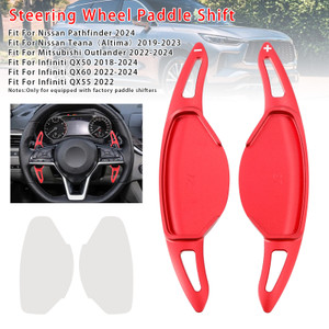 2024 Nissan Pathfinder Steering Wheel Paddle Shifter Extension Aluminium Red Generic