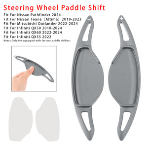 2018-2024 Infiniti QX50 Steering Wheel Paddle Shifter Extension Aluminium Grey Generic