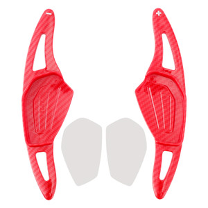 2020-2023 ŠKODA Octavia Steering Wheel Paddle Shifter Extension Carbon Fiber Red Look Generic