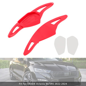 2021-2023 ŠKODA Enyaq iV Steering Wheel Paddle Shifter Extension Red Generic