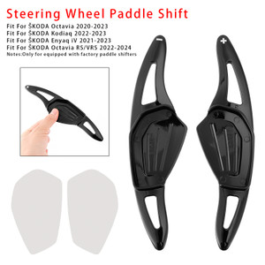 2022-2024 ŠKODA Octavia RS/VRS Steering Wheel Paddle Shifter Extension Black Generic
