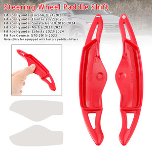 2015-2023 Genesis G70 Steering Wheel Paddle Shifter Extension Red Generic