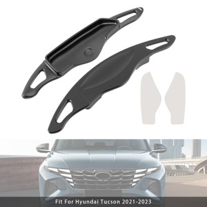 2021-2023 Hyundai Tucson Steering Wheel Paddle Shifter Extension Aluminium Black Generic