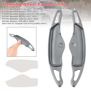2015-2023 Genesis G70 Steering Wheel Paddle Shifter Extension Aluminium Grey Generic