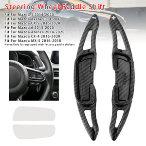 2016-2020 Mazda CX-5 Steering Wheel Paddle Shifter Extension Carbon Fiber Black Look Generic