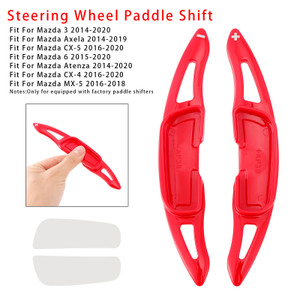 2014-2020 Mazda 3 Steering Wheel Paddle Shifter Extension Red Generic