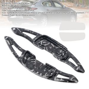 2014-2020 Mazda 3 Steering Wheel Paddle Shifter Extension Black Forged Pattern Generic