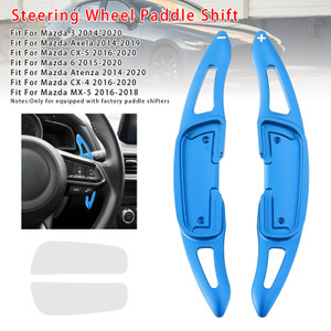 2014-2020 Mazda 3 Steering Wheel Paddle Shifter Extension Aluminium Blue Generic