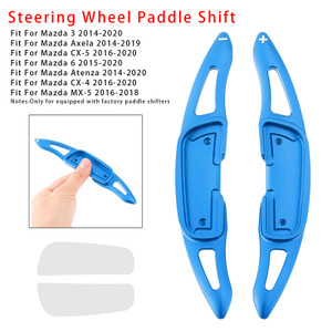 2014-2019 Mazda Axela Steering Wheel Paddle Shifter Extension Aluminium Blue Generic