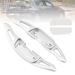 2016-2018 Mazda MX-5 Steering Wheel Paddle Shifter Extension Aluminium Silver Generic