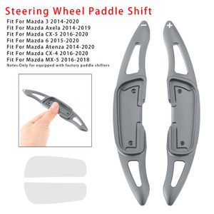 2014-2020 Mazda Atenza Steering Wheel Paddle Shifter Extension Aluminium Grey Generic