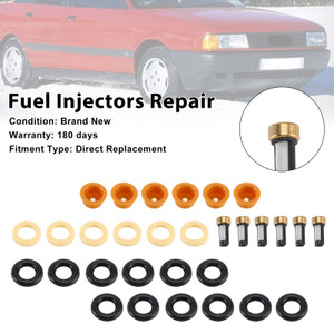 Audi 80 90 100 A4 A6 A8 2.4L 2.6L 2.8L 6* Fuel Injectors Repair Kit
