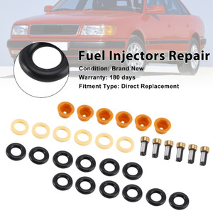 Audi 80 90 100 A4 A6 A8 2.4L 2.6L 2.8L 6* Fuel Injectors Repair Kit