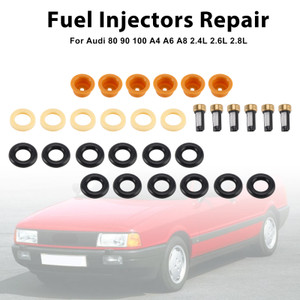 Audi 80 90 100 A4 A6 A8 2.4L 2.6L 2.8L 6* Fuel Injectors Repair Kit