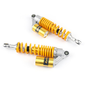 375mm 14.75" Rear Shock Absorbers Dirtbike Gokart Universal Fit Pair Yellow
