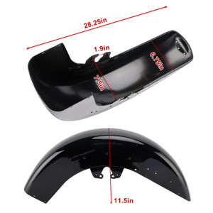 2014-later Harley-Davidson Electra Glide Ultra Limited - FLHTK Steel Front Fender Mudguard Generic